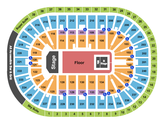 Heritage Bank Center Tyler, The Creator Seating Chart